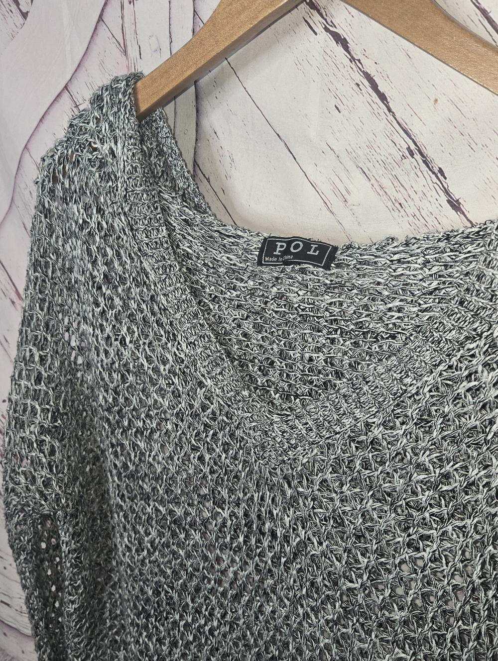POL Knitted Hooded Pullover Sweater - Picture 4 of 4